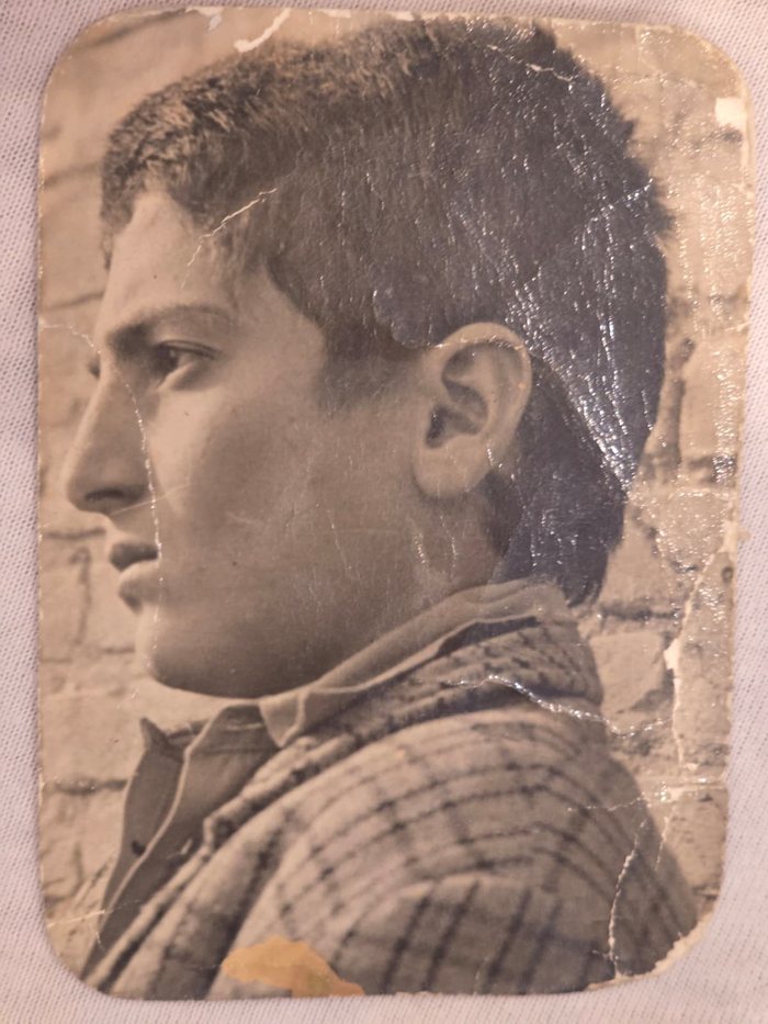 My dad as a young man, in profile
